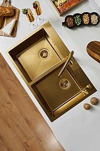 Chiuveta de bucatarie Fabiano Nano PVD Gold 78x50/20