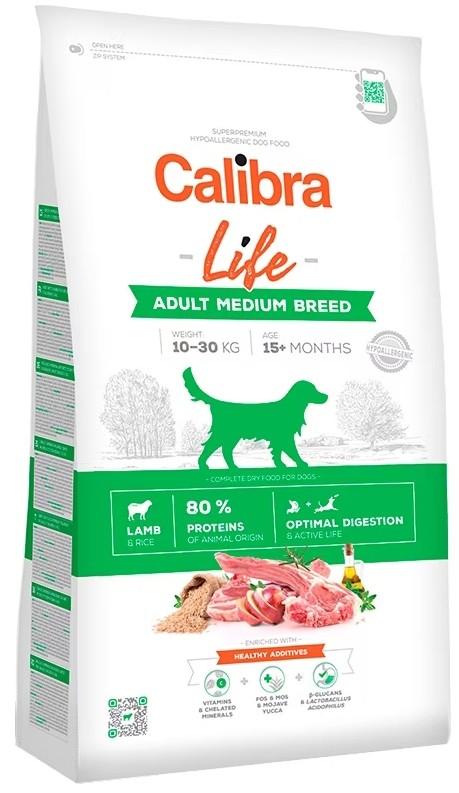 Hrana uscata pentru caini Calibra Life Adult Medium Breed Lamb 2.5kg