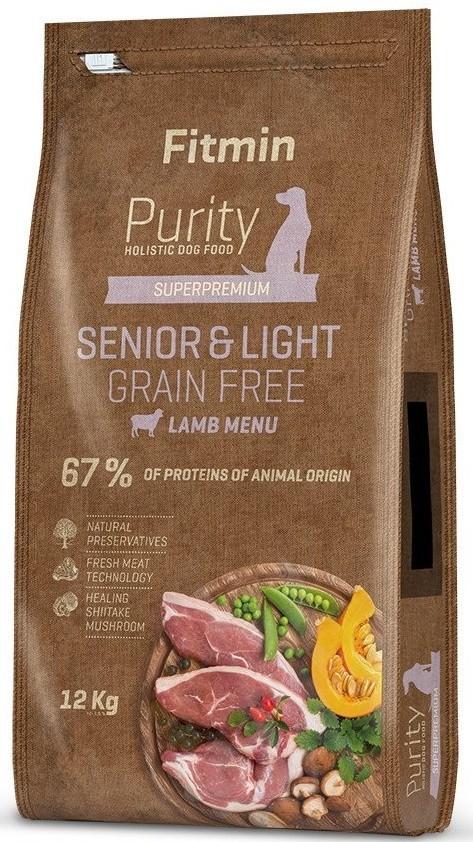 Hrana uscata pentru caini Fitmin Purity GF Senior&Light Lamb 12kg