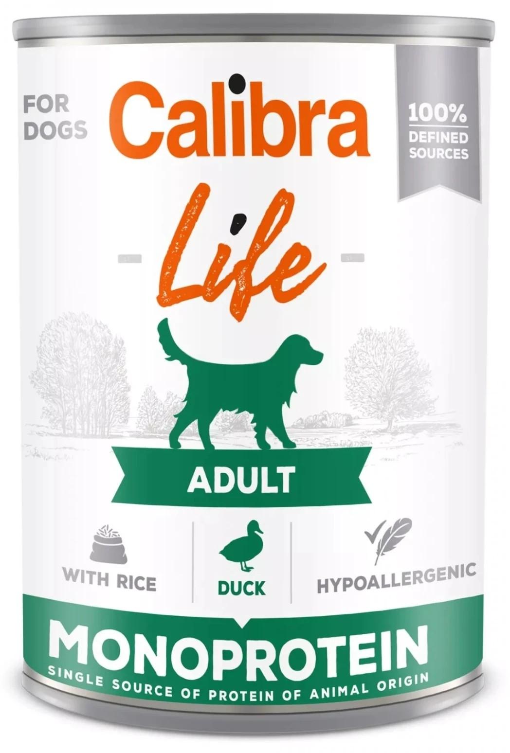 Hrana umeda pentru caini Calibra Life Adult Duck&Rice 400g
