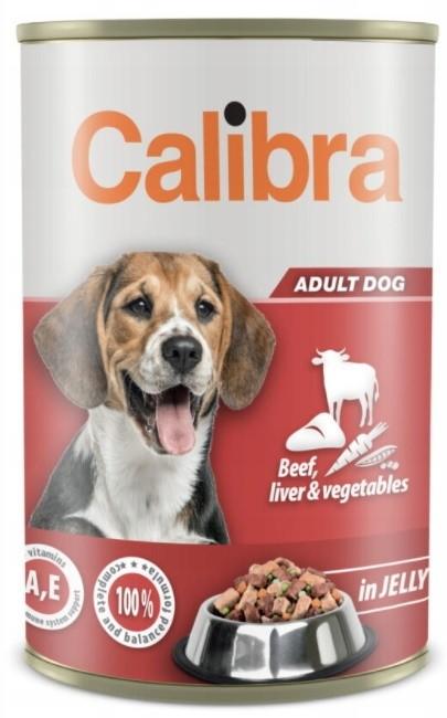 Hrana umeda pentru caini Calibra Adult Beef&Liver&Vegetables 1.24kg