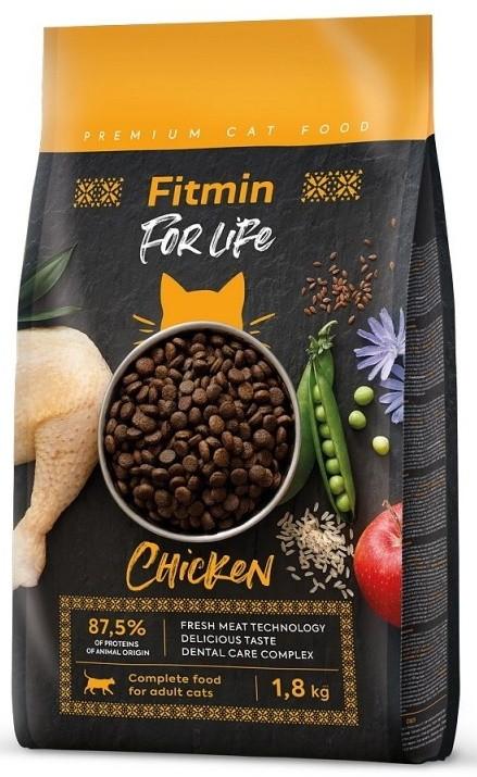 Hrana uscata pentru pisici Fitmin For Life Adult Chicken 1.8kg