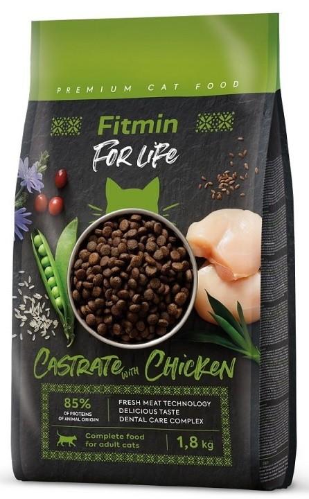 Hrana uscata pentru pisici Fitmin For Life Castrate Chicken 1.8kg
