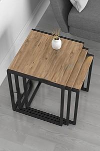 Masuta de cafea, reviste Fabulous Metal Nesting Pine/Black