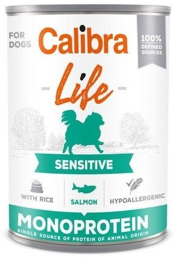 Hrana umeda pentru pisici Calibra Dog Life can Sensitive Salmon&rice 400g