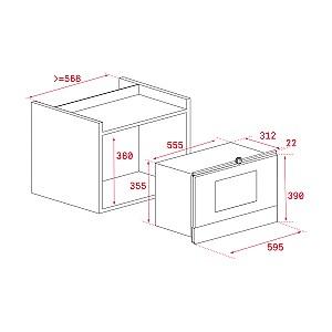 Cuptor cu microunde incorporabil Teka ML 8220 BIS L ST