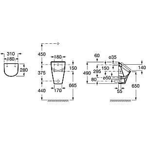 Pisoar Roca NEXO (35364K)
