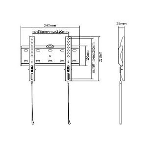 Suport pentru televizor Gembird WM-42F-01
