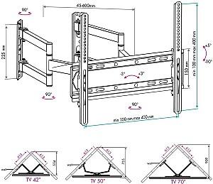 Suport pentru televizor VLK TRENTO-22 New