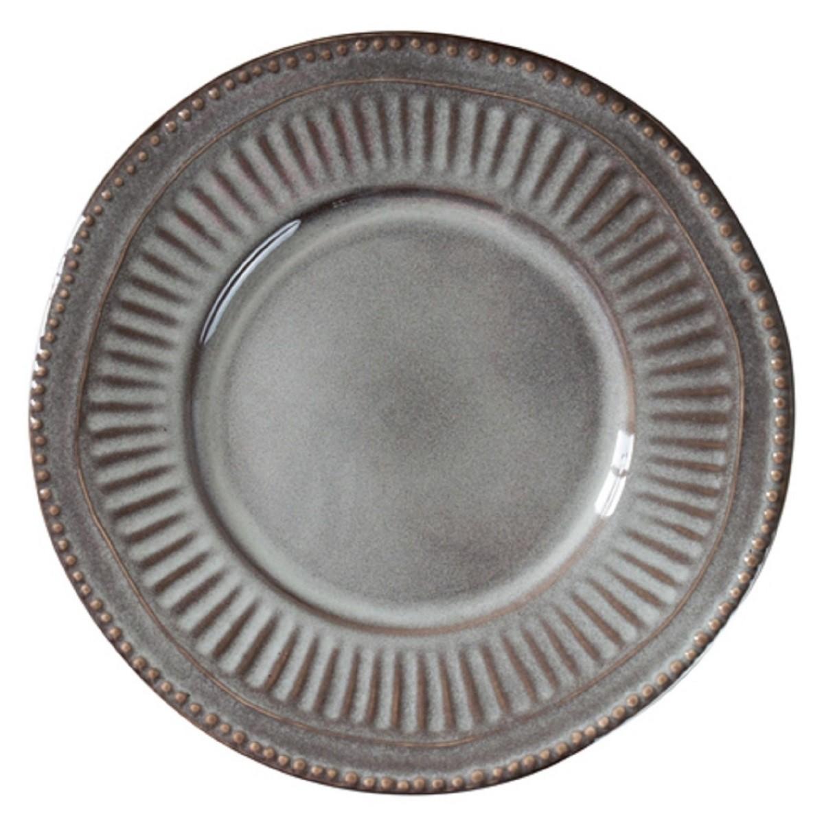 Farfurie Alir STONE GRI 21 cm (6 buc)