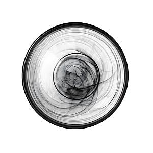 Bol Arda Cam LEONA Alabaster Black 15 cm (6 buc)