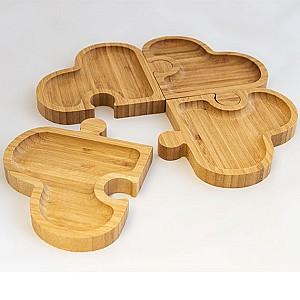 Platou Casa Masa BAMBUS 26 cm puzzle