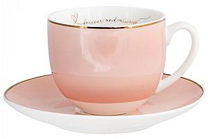 Set pentru ceai si cafea Casa Masa FOREVER 220 ml roz (6 buc)