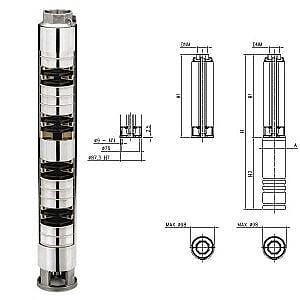 Pompă Ebara 4WN4-14+motor 1.1kWt