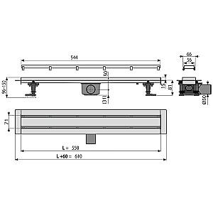 Rigola de dus Alcaplast APZ13-DOUBLE9-550 (106404)