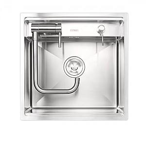 Chiuveta de bucatarie PLATINUM Handmade 50x50/220(robinet inclus)