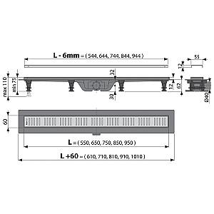 Rigola de dus Alcaplast APZ10-850M (10402)