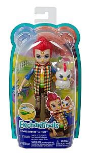 Papusa Enchantimals Redward Rooster & Cluck