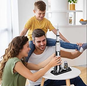 Puzzle CubicFun Racheta Apollo Saturn V
