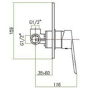 Baterie pentru bideu Fiore KEVON 81 CR6515
