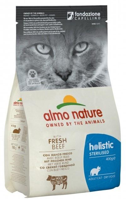 Hrana uscata pentru pisici Almo Nature HOLISTIC Sterilized Beef 400g