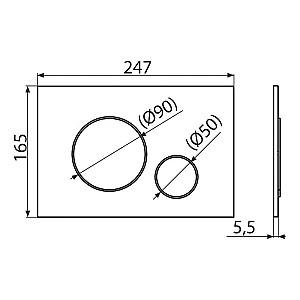 Buton de scurgere Alcaplast M672 (100262)