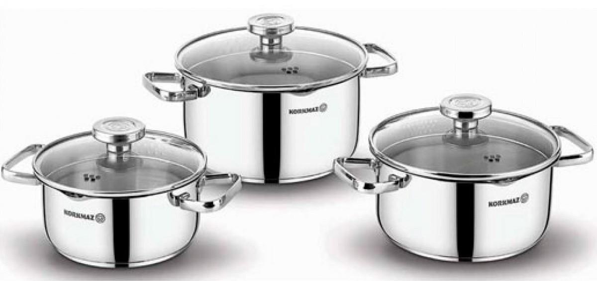 Set vase de gatit Korkmaz AQUA 6 buc (A1967)