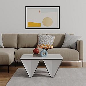 Masuta de cafea, reviste DECO Diamond White/Anthracite