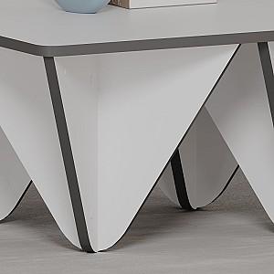 Masuta de cafea, reviste DECO Diamond White/Anthracite