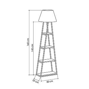 Lampadar DECO Pal Anthracite/Yellow