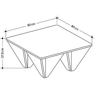 Masuta de cafea, reviste DECO Diamond Anthracite