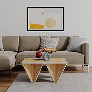 Masuta de cafea, reviste DECO Diamond Oak/White