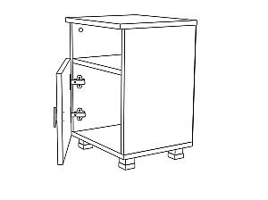 Noptiera ML Mobila Rio Nr.10 Stejar Sonoma/Alb