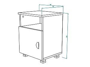 Noptiera ML Mobila Rio Nr.10 Stejar Sonoma/Alb