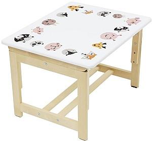 Masă de scris pentru copii Polini Kids Eco 400 SM White/Natural