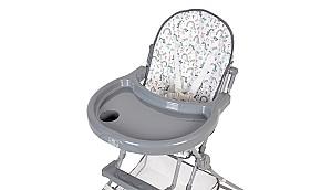 Scaun de masa simplu Polini Kids 252 Unicorn Curcubeu Gray