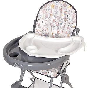 Scaun de masa simplu Polini Kids 252 Unicorn Hello Baby Gray