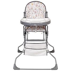 Scaun de masa simplu Polini Kids 252 Unicorn Hello Baby Gray
