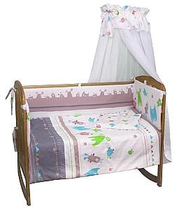 Lenjerie de pat Polini Kids Monsters 7 unități