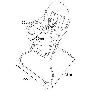 Scaun de masa simplu Polini Kids Stele 152 White Macchiato