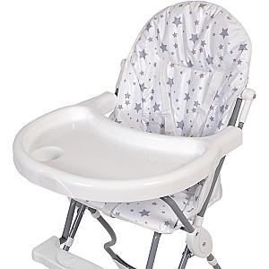 Scaun de masa simplu Polini Kids Stele 152 White Grey