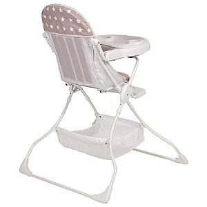 Scaun de masa simplu Polini Kids 252 Stele White-Macchiato