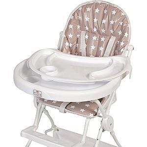 Scaun de masa simplu Polini Kids 252 Stele White-Macchiato