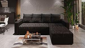 Canapea coltar Space Meble Astana L Kornet 10/D8 Black