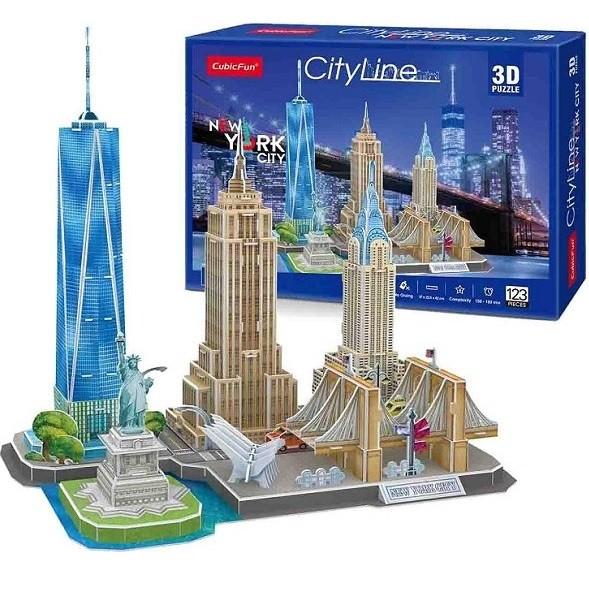 Puzzle CubicFun Atracții turistice a New York-ului