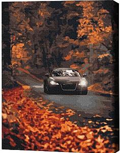 Tablou pe numere BrushMe Drum de toamnă