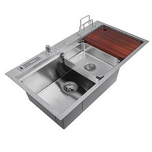 Chiuveta de bucatarie SanDonna HD9250 Crom Satin