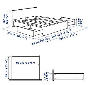 Pat IKEA Malm Luroy, 180×200 cm