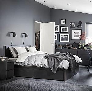 Pat IKEA Malm Lonset black-brown140x200 cm