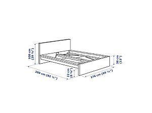 Pat IKEA Malm Gray 160×200 cm